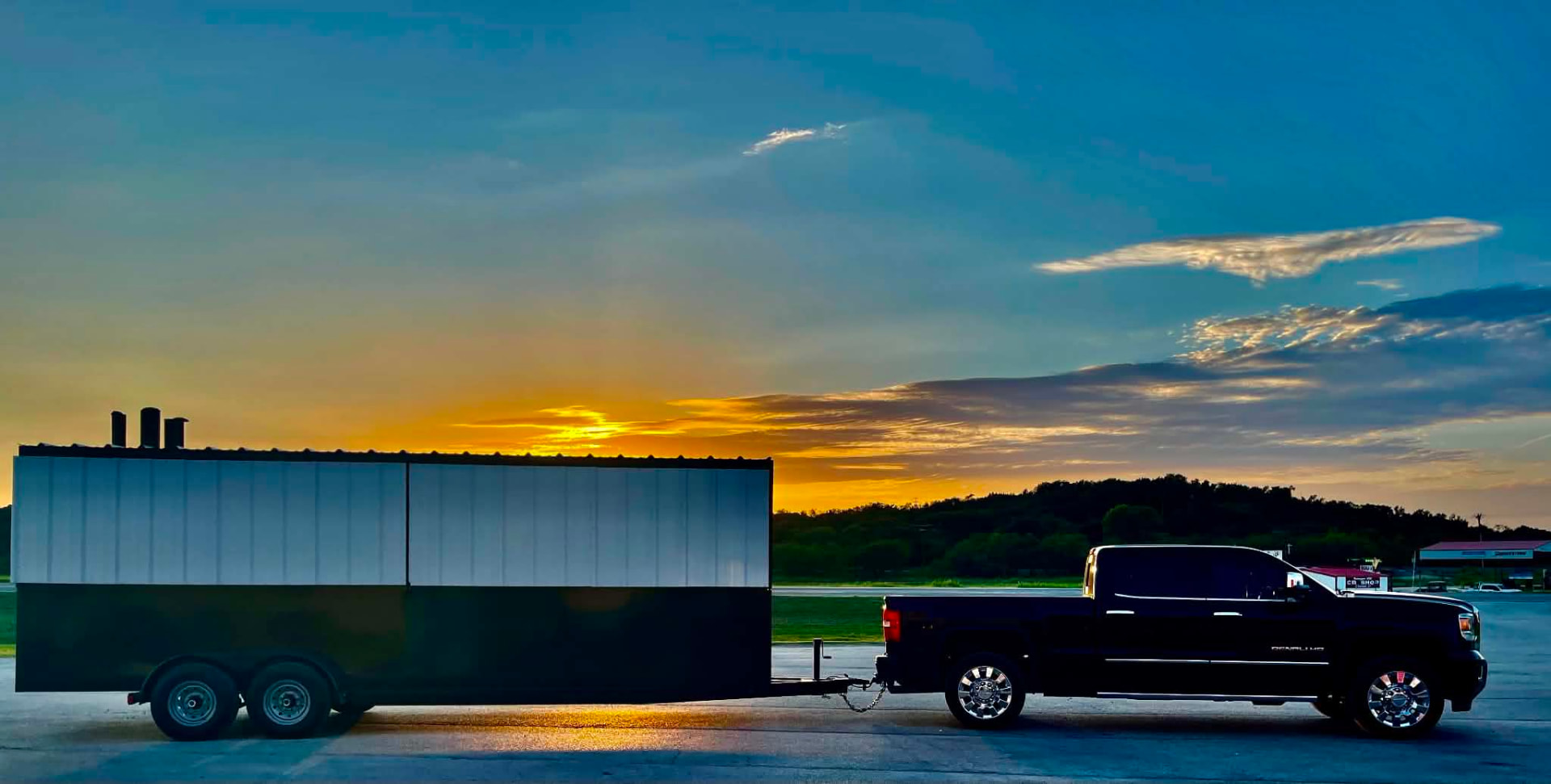 Rodriguez Realty Team 20-foot barbecue smoker trailer